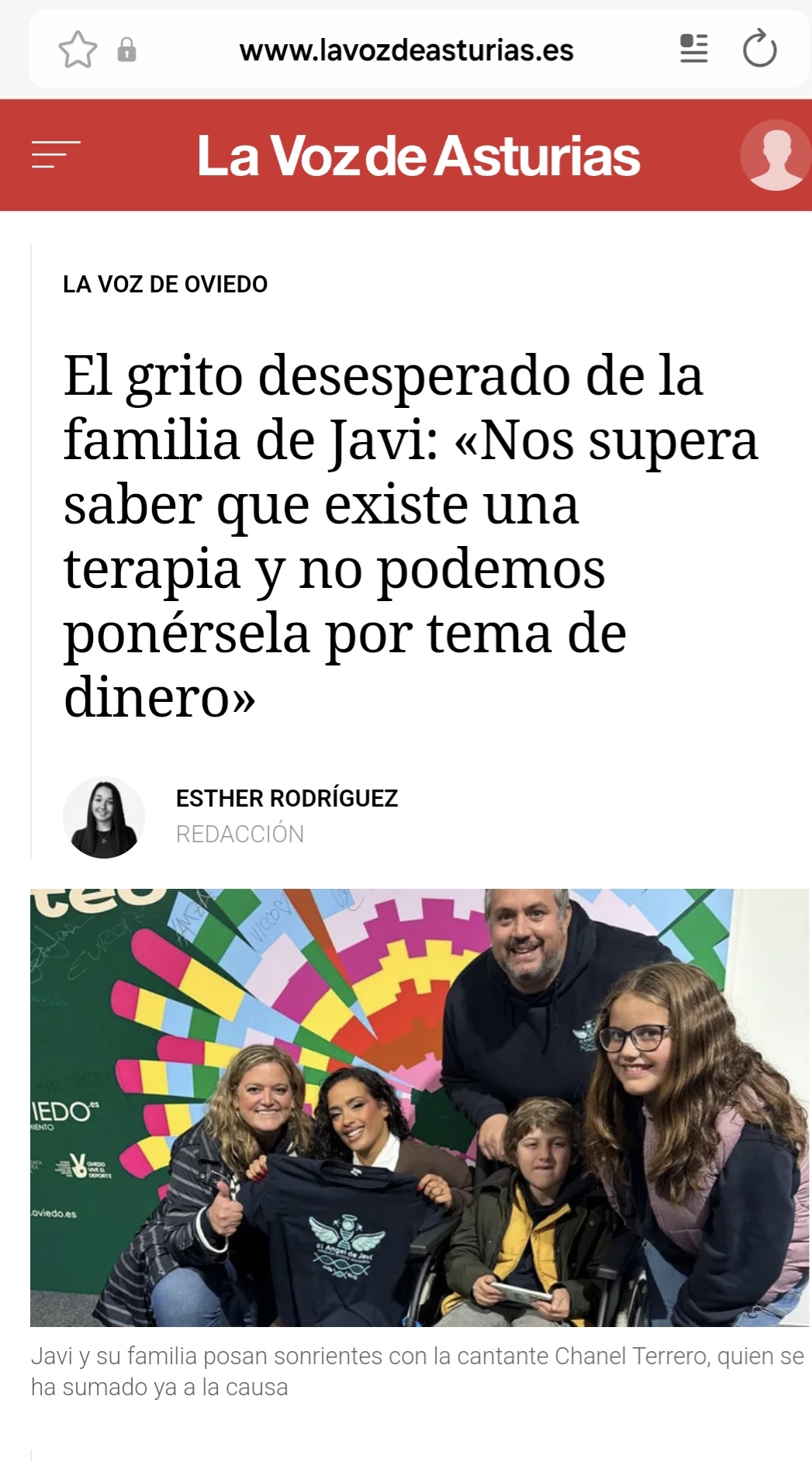 El grito desesperado de la familia de Javi: «Nos supera saber que existe una terapia y no podemos ponérsela por tema de dinero»